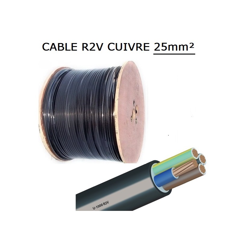 CABLE CUIVRE R2V 4G25