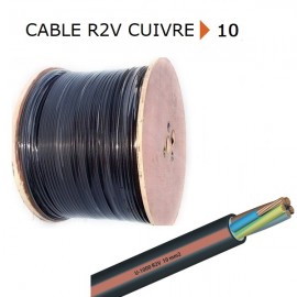 Fils et Câbles Rexel R2V5G6TGL, Câble rigide 1000V R2V cuivre 5G6 TGL