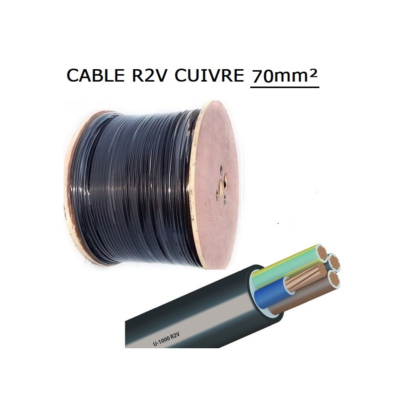 CABLE CUIVRE R2V 4G70