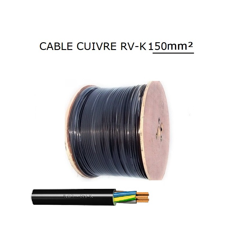 CABLE SOUPLE RV-K FOC 1KV 1X150