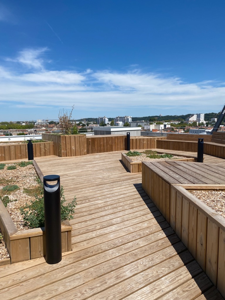 éclairage rooftop borne floirac