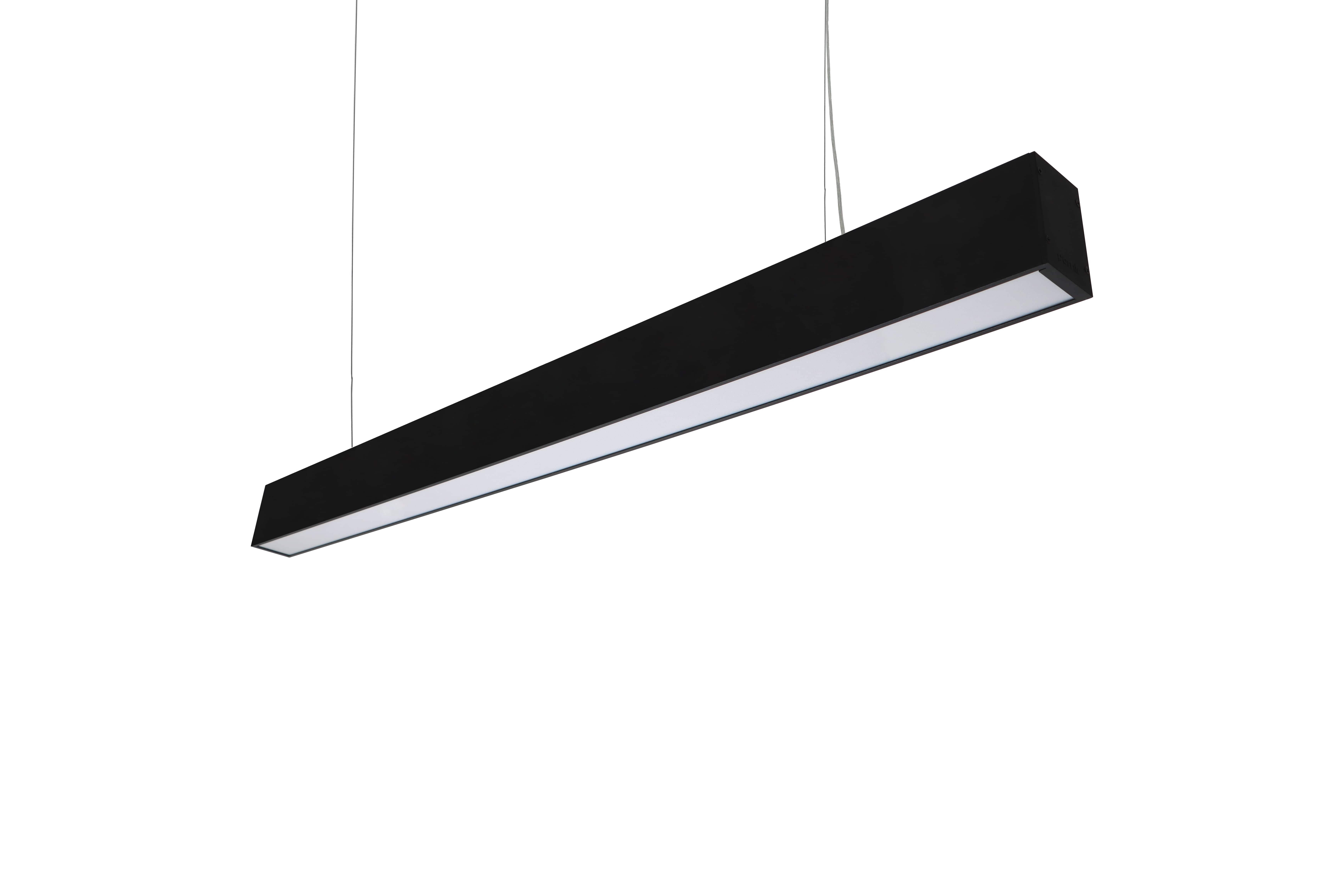 Lustre SURLINE – Suspension rectangulaire Noire Moderne et Chic