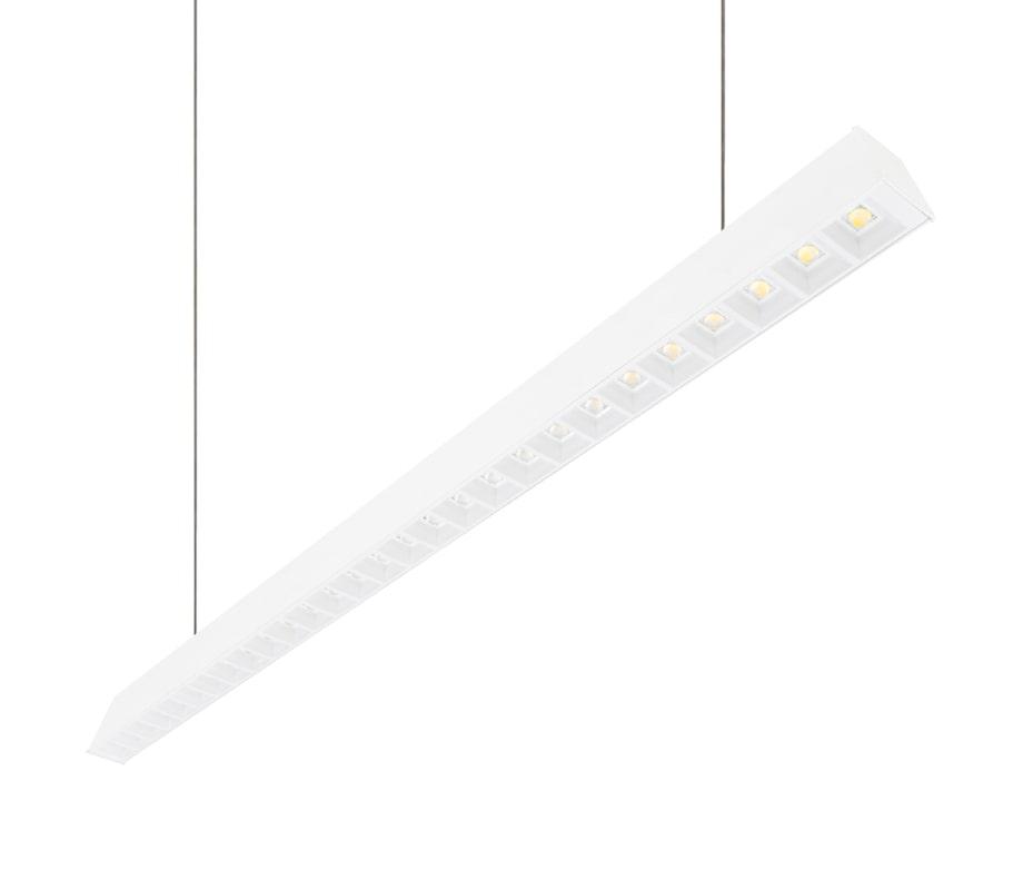 Suspension Blanche LED THIN - Lustre moderne rectangulaire au design épuré et chic | Éclairage haut de gamme pour une décoration intérieure élégante